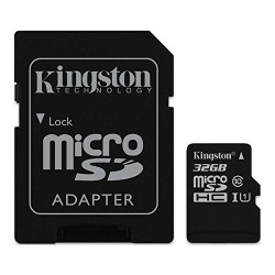 Kingston 32GB microSDHC Class 10 UHS-I memory card (Upto 80 Mb/s speed)