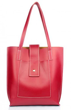 Mammon Women's Shoulder bag/Handbag (Plain-flp) (Maroon)