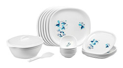 Signoraware Design-4 Round Dinner Set, 21-Pieces, White
