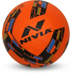NIVIA Storm Revolution Football - Size: 5(Pack of 1, Orange)