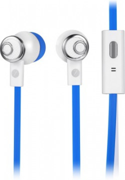 Zoook Noise Isolating Earphones with Built-in Microphone Wired Headphone(Blue, In the Ear)