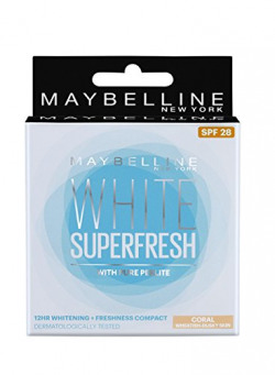 Maybelline New York White Super Fresh Compact, Coral, 8g