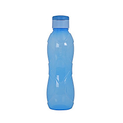 Cello Rugby Flip Polypropylene Bottle Set, 1 Litre, 4-Pieces, Blue