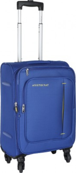 Aristocrat Eleantra Expandable  Cabin Luggage - 22 inch(Blue)