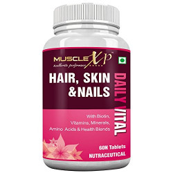 MuscleXP Biotin Hair Skin and Nails Complete Multivitamin with Amino Acids - 60 Tablets