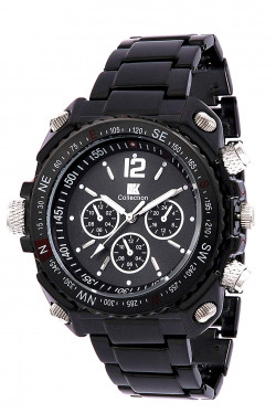 IIk Collection Watches Round Black Dial Analogue Men's Watch 