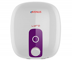 Venus LYRA 10R 10LTR Electric Water Heater, White/purple