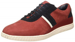 US Polo Association Men's Mont Red Leather Sneakers-9 UK/India (43 EU) (2531802343)