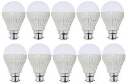 MANDEETRI 12 W Standard B22 LED Bulb(White, Pack of 10)