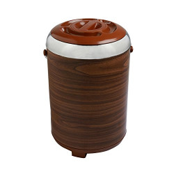 Jaypee Plus Jumbo Ultra Wood Insulated Lunch Box, 5 Liters, Brown