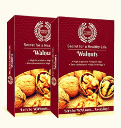 Fitness Mantra Walnuts Without Shell 500gm - Akhrot Dry Fruit (Pack of 2 X 250 Grams)