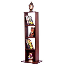 ComfyBean - Amazo - Engineered Wood - Book Shelf - Modern Design - Elegant Finish - (Color - Dark Walnut)