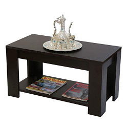 ComfyBean - Coffee Table (Laccio) - Modern Design - Elegant Finish (Color : Dark Wenge)