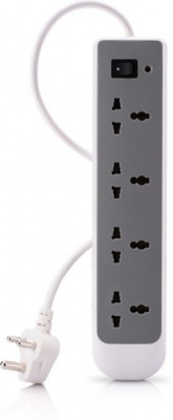 Syska EBS 4 Socket Surge Protector(Grey, White)