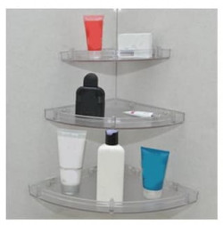 Transparent/Clear bathroom shelves [Effectively Free]