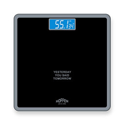 Hoffen HO-18 Digital Electronic LCD Personal Body Fitness Weighing Scale (Black)