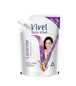 Vivel Body Wash, Lavender and Almond Oil, 400 ml