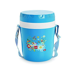Cello Micra Insulated 3 Container Lunch Carrier, Blue