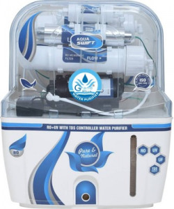 Grand plus Blue Swift 10 L RO + UV + UF + TDS Water Purifier(White Blue)