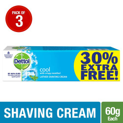  Dettol Cool Shaving Cream - 60 g (Pack of 3)