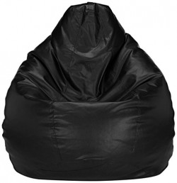 Solimo XXXL Bean Bag Cover Without Beans (Black)