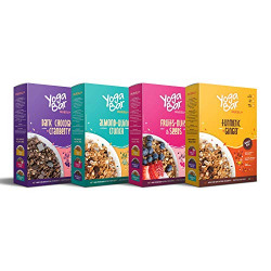 Yogabar Muesli Variety Pack - (Dark Chocolate, Fruits Nuts + Seeds, Almond + Quinoa Crunch, Turmeric + Ginger) 400g Each