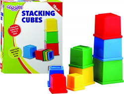 Funskool Giggles Stacking Cubes, Multi Color