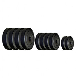 Klapp KLP-37 PVC Weight Plates, 2Kg Set of 4 (Black)