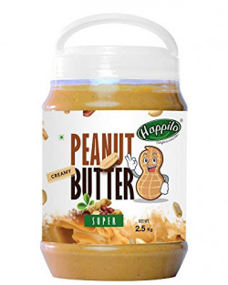 Happilo Super Peanut Butter, Creamy, 2.5kg