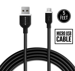 Regor 5 Feet Micro USB Cable for Android Phones & Power Banks - Black