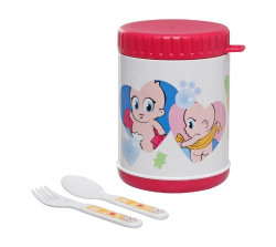 Farlin 500cc Yammy Warmer Can Large - Pink (Baby Food Storage Container)