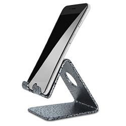 ELV Advanced 4mm Thickness Aluminum Stand Holder for Mobile Phone (All Size) and Tablet (Up to 10.1 inch) - Antique Silver