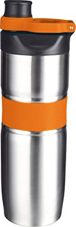 Signoraware Oasis Stainless Steel Vacuum Flask Bottle, 700ml, Orange