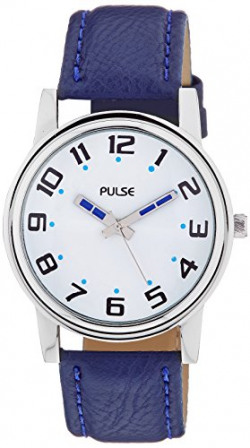 Pulse Analog White Dial Men's Watch - PL0604