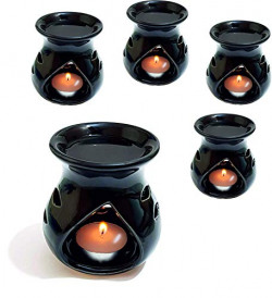 Pure Source India Oil Diffuser Set Of 5 Pcs (Aroma burner),Suitable To Use In Your Bedroom,Or To Gift on Birthday,Marriage Anniversary, To Your Dear Friend Etc.