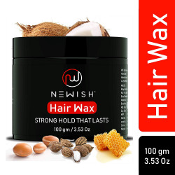 Newish Natural Hair Wax Gel for Men Stylish Restyling and Matte Texture Clay, 100 gms