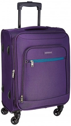 Aristocrat Nile Polyester 54 cms Purple Soft Sided Carry-On (STNILW54PPL)