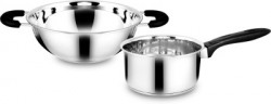 Classic Essentials Stainless Steel Induction Bottom Cookware Set(Stainless Steel, 2 - Piece)