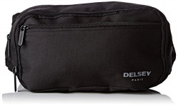 Delsey Freesize Black Money Belt Bag