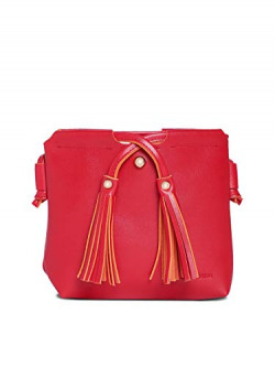 Kanvas Katha Women's Sling Bag (Red)