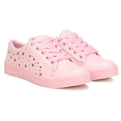 BUCADIA Latest Collection, Comfortable & Fashionable Sneaker Shoes for Women's and Girls Pink Color