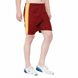 Dia A Dia Men's Light Weight Honeycomb Polyester Sports Shorts (Pack of 1, Mehroon, Free Size- 28 to 34 Inch)