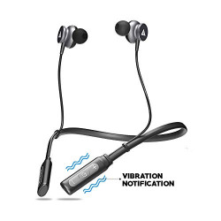 Boult Audio ProBass Curve Neckband in-Ear Wireless Earphones with Latest Bluetooth 5.0 Without Vibration,IPX5 Sweatproof Headphones with Long Battery Life & Flexible Headset with in-Built Mic (Black)