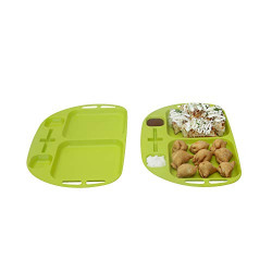 SimpArte Snack Tray - Set of 2, Lime Green
