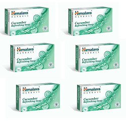 Himalaya Herbals Cucumber and Coconut Soap, 125g (Pack of 6)