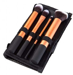Puna Store Cosmetic Makeup Brush Set - 4 Piece Set with Storage Pouch