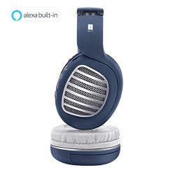 iBall Decibel BT01 Smart Headphone with Alexa Enabled - Blue, White and Silver