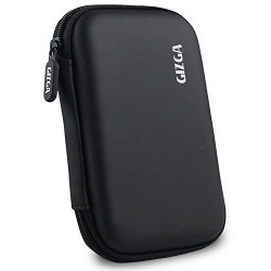 Gizga Essentials 2.5-inch Hardshell Hard Drive Disk Case (Black)
