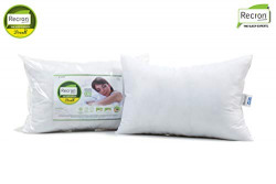 Recron Certified Dream Fibre Pillow - 41 cm x 61 cm, White, 2 Piece