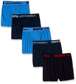 Rupa Jon Boys' Cotton Brief (Pack of 5) (Colors May Vary) (JN Obama JNR.BRF_Assorted_55)